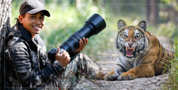 'बाघ खिच्न नजिकै जाँदा डर लाग्दैन ?' (बाघका ६ तस्वीरसहित)